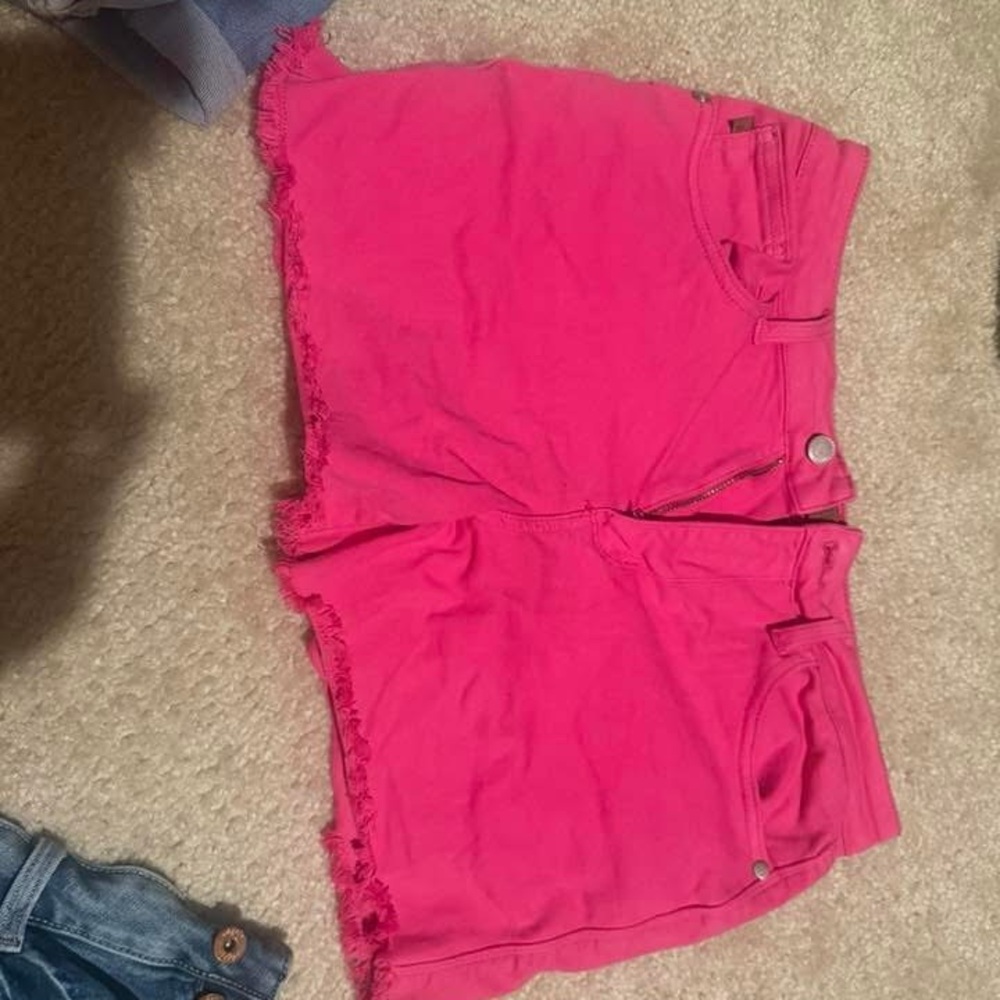 Judy Blue Hot Pink Jean Shorts